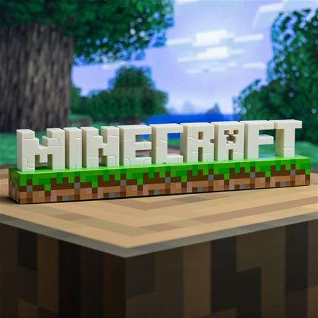 Minecraft Logo Light -lamppu