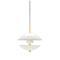 Fritz Hansen Clam Pendant White / Brass, 500 mm – kuva 5