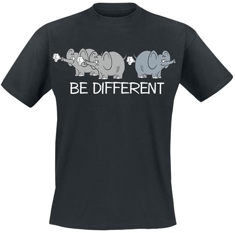 Be Different - - T-paita - Miehet - Musta