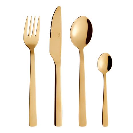 Aida Raw Cutlery Set 24-pack, Gold