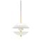 Fritz Hansen Clam Pendant White / Brass, 440 mm – kuva 5