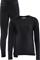 Craft - Kerrasto Core Warm Baselayer Set JR - Musta – kuva 3