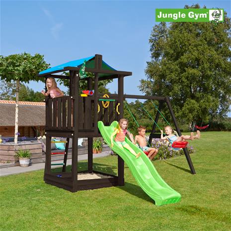Jungle Gym Hut leikkitorni ja Swing Module Xtra