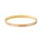 Design Letters Striped Candy Bangle Beige – kuva 2
