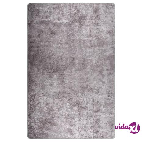 vidaXL Matto pestävä 80x150 cm harmaa liukumaton