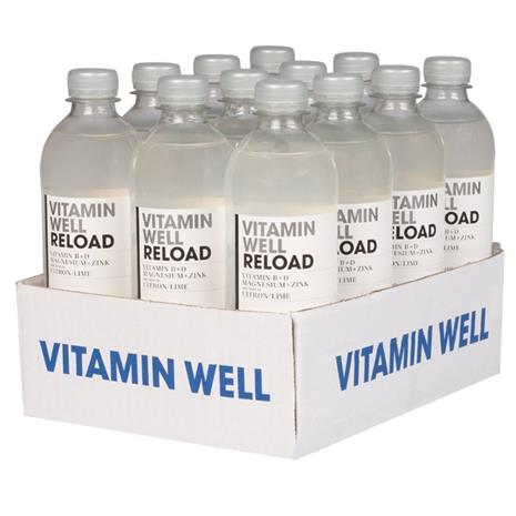 12 x Vitamin Well, 500 ml, Reload Citron Lime