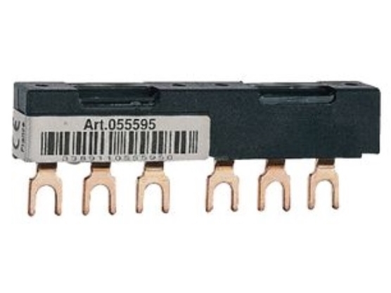Schneider Connection rail 3P 63A 54mm 2-fork spouts GV2G254