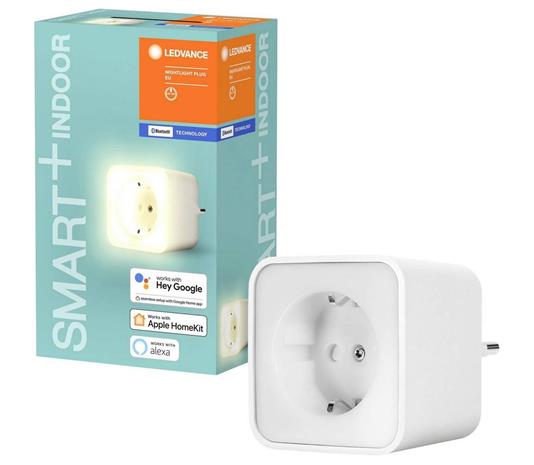 Ledvance SMART+ Plug Nightlight 16A Bluetooth, älypistorasia jossa yövalo