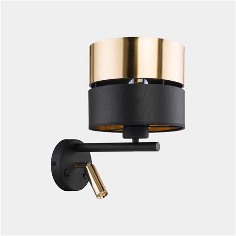 TK LIGHTING Seinävalaisin Hilton LED-lukuvalolla – kuva 7/7