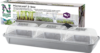 Nelson Garden Micro Leaf Minikasvihuone 3 laatikkoa