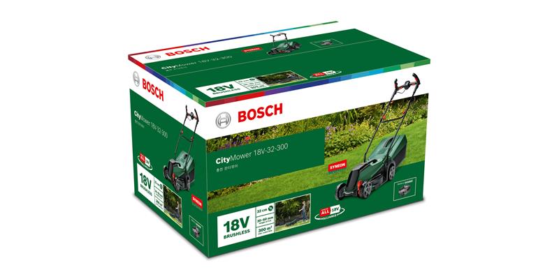 Bosch CityMower 18V-32-300 (06008B9A08) 18V 32cm, akkuruohonleikkuri (ilman akkua ja laturia)