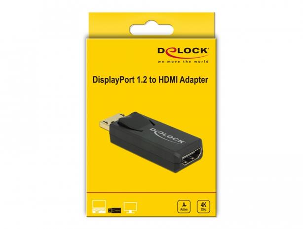 Delock 65573 DisplayPort 1.2 - HDMI 4K Active, sovitin