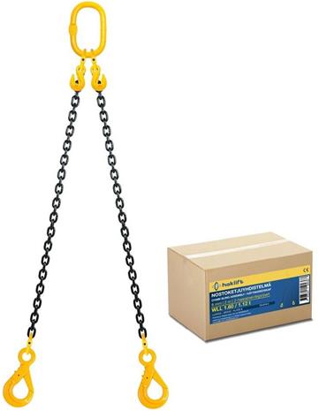 2-haarainen nostoketju 2 m (8 mm)