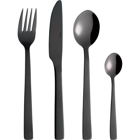 Aida Raw Cutlery Set 24-pack, Black