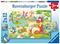 Ravensburger Palapeli Dinosaurukset 2x12 – kuva 1