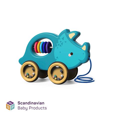 Scandinavian Baby Products Pull Along Dinosaur