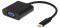 Deltaco USB-C - VGA, sovitin – kuva 1