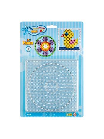 Hama Iron on Bead Plates Maxi - Circle and Square