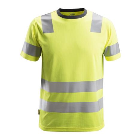 Snickers 2530 AllroundWork T-paita huomiovaate, keltainen L