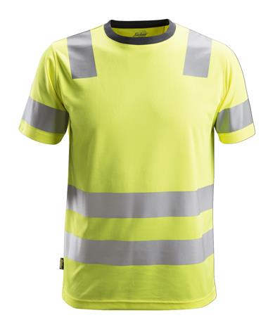 Snickers 2530 AllroundWork T-paita huomiovaate, keltainen L