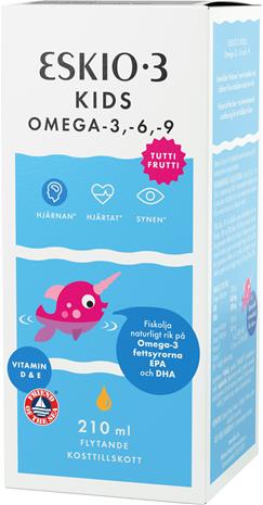 Eskio-3 Kids Omega, ravintolisä 210 ml – kuva 1/3