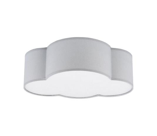 TK LIGHTING Kattovalaisin Cloud tekstiili, pituus 41cm, harmaa