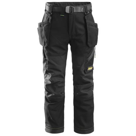Snickers 7505 FlexiWork Työhousut juniori, musta 158