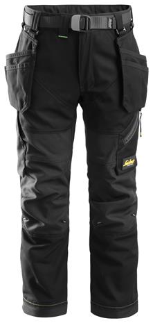 Snickers 7505 FlexiWork Työhousut juniori, musta 158