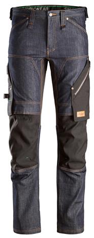 Snickers 6956 FlexiWork Työhousut denim/musta 100