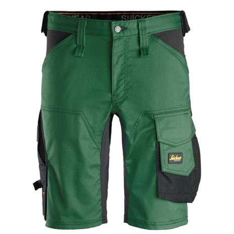 Snickers 6143 AllroundWork Shortsit metsänvihreä/musta 52