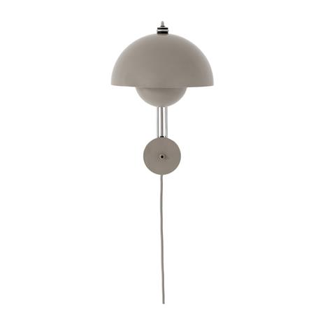 Flowerpot Seinävalaisin VP8 Grey Beige - &tradition