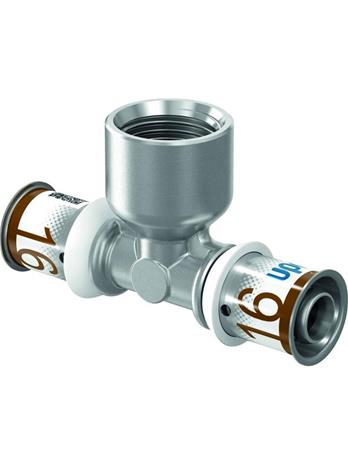 Uponor s-press plus tee adapter female thread 32 mm x 34