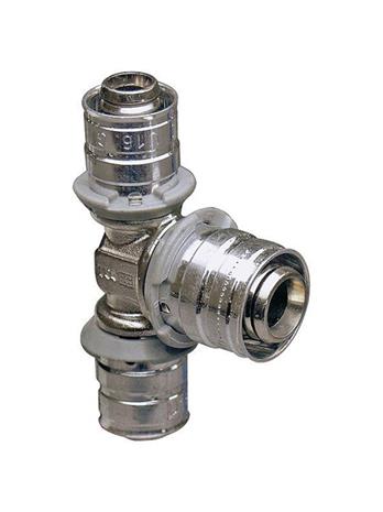 Uponor press tee reducer 40-20-40