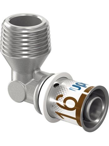 Uponor s-press plus elbow male thread 20 mm x 34