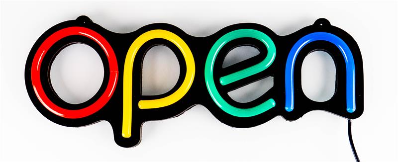 Neonkyltti 39 cm "Open"