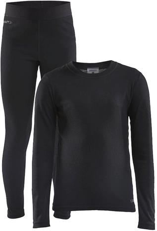 Core Warm Aluskerrasto JR, Black, 110–116