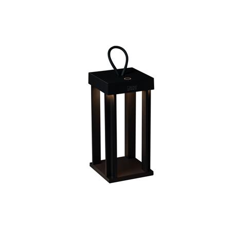 Konstsmide Cannes lanterna svart USB 42cm (Musta)