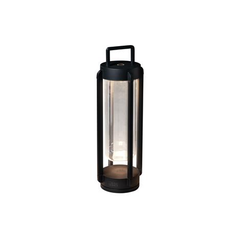 Konstsmide Otranto lanterna sv. USB 44cm (Musta)