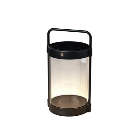 Konstsmide Crotone lanterna USB/sol sv (Musta)