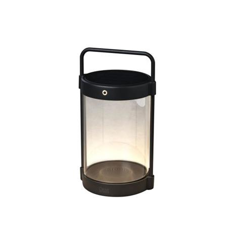 Konstsmide Crotone lanterna USB/sol sv (Musta)