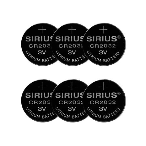 Sirius DecoPower CR2032 6kpl / setti – kuva 1/3