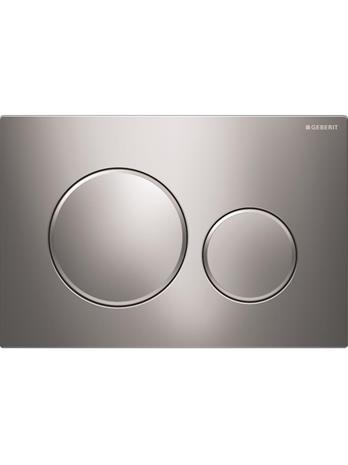 Geberit actuator plate sigma20 for dual flush bright chrome