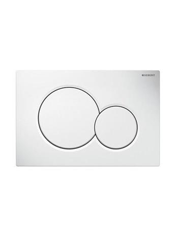 Geberit actuator plate sigma01 for dual flush: white alpine