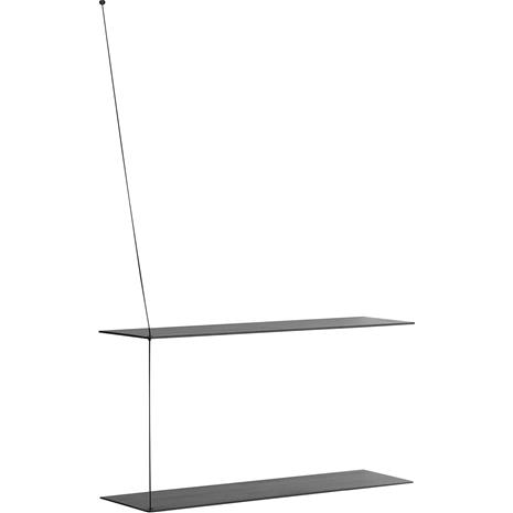 Stedge Shelf Black - Woud