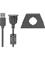 Pro USB 2.0 Hi-Speed extension cable with mounting bracket black – kuva 1