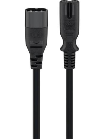 Pro Extension cord C7/C8 2 m black – kuva 1/1