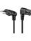 Pro Euro connection cord both ends angled 0.3 m black – kuva 1
