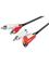 Pro Stereo connector cable RCA with passthrough – kuva 1