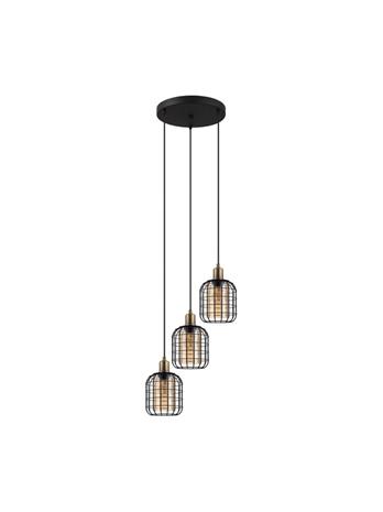 EGLO CHISLE KLYNGE 3XE27 SORT/AMBER