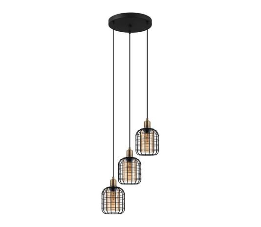 EGLO CHISLE KLYNGE 3XE27 SORT/AMBER
